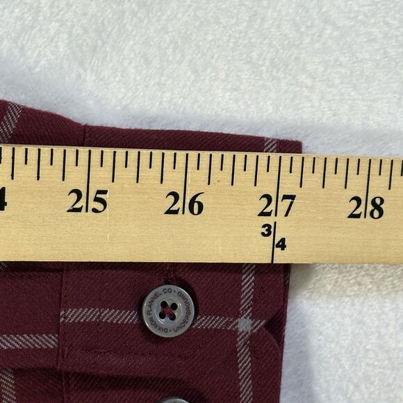 Dixxon The Underground Flannel Men’s Size Large Long Sleeve Pearl Snap Red NWOT - Picture 13 of 16